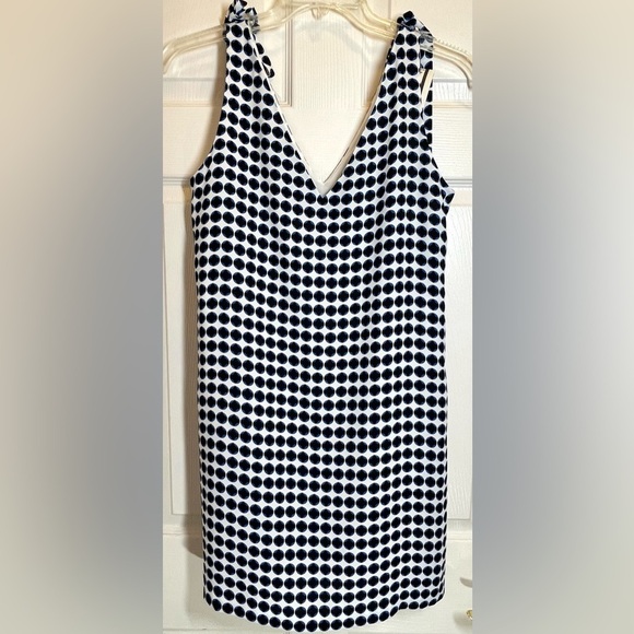 NWT COOPER & ELLA Women’s Sleeveless Dot Dress with Shoulder Ties Size Medium - Picture 6 of 6
